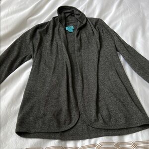 Gray Open Front Women's Sweater by two bees cashmere